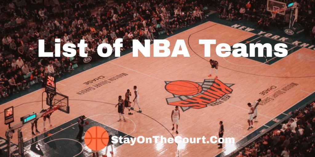 List of NBA Teams by City and Team Name