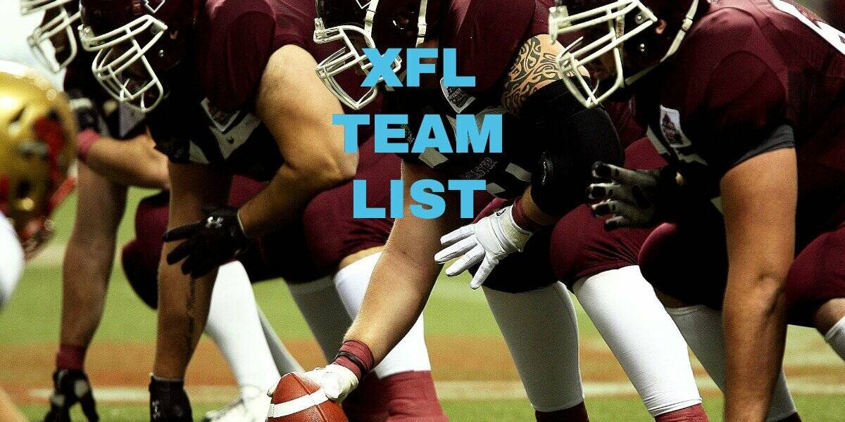 List of XFL Teams